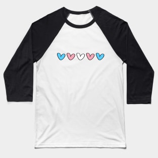 Transgender hearts flag Baseball T-Shirt